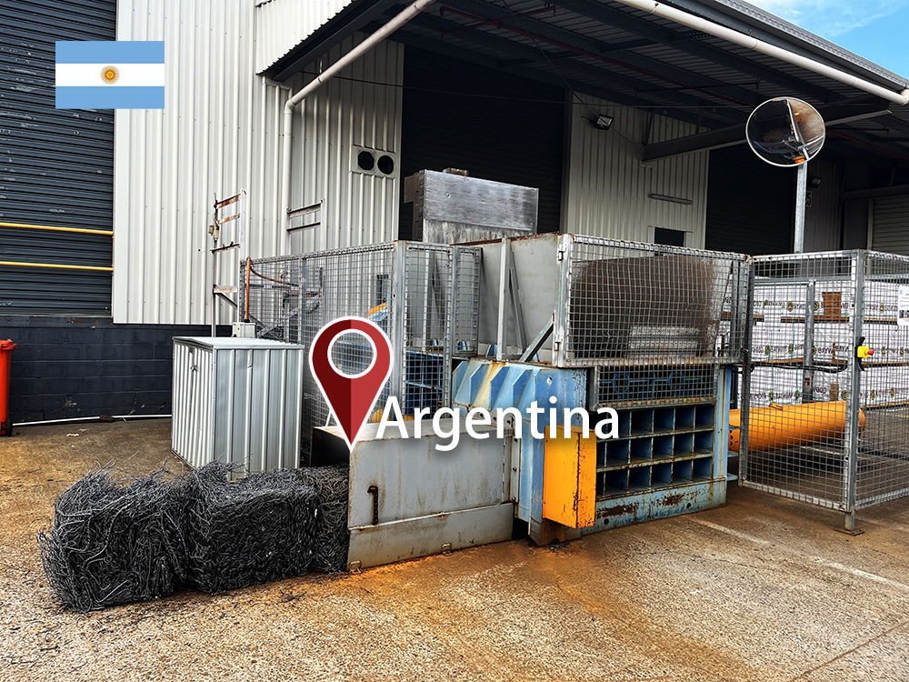 アルゼンチン: ENERPAT 銅線用スクラップ金属圧縮機を設置