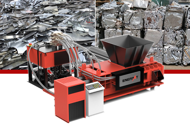 ENERPAT スチールパンチングスクラップベーラーマシンベーリングスクラップ金属