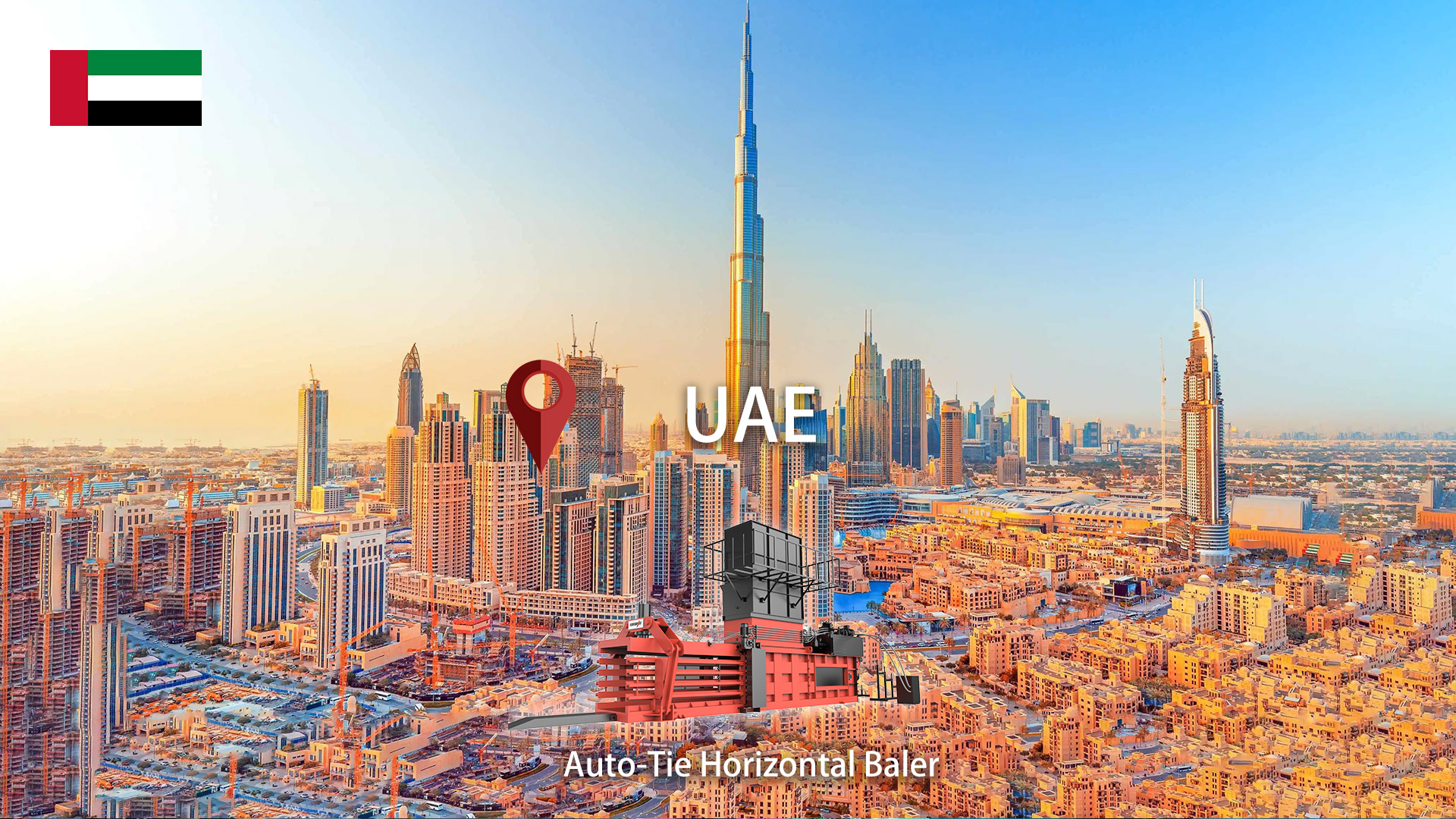 アラブ首長国連邦: ENERPAT 横型細断紙ベーラーを設置