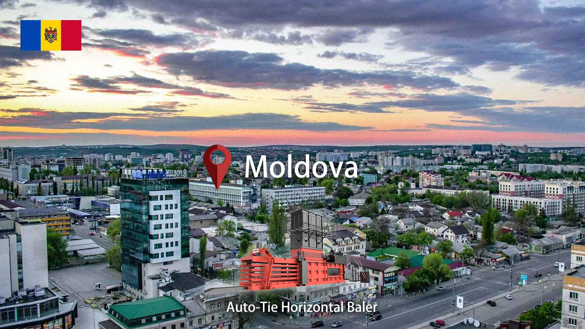 モルドバ: ENERPAT 自動段ボールベーラーを設置