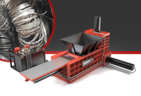 鉄スクラップ梱包プレス