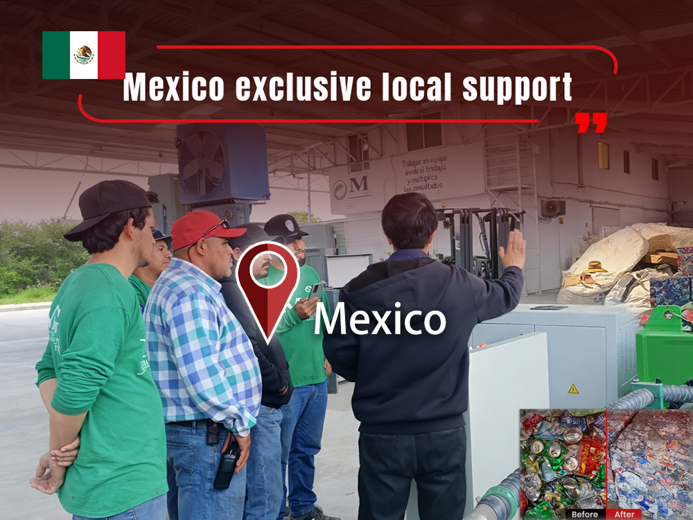 メキシコ: ENERPAT AMB-H2014-250 アルミ缶圧縮機を設置